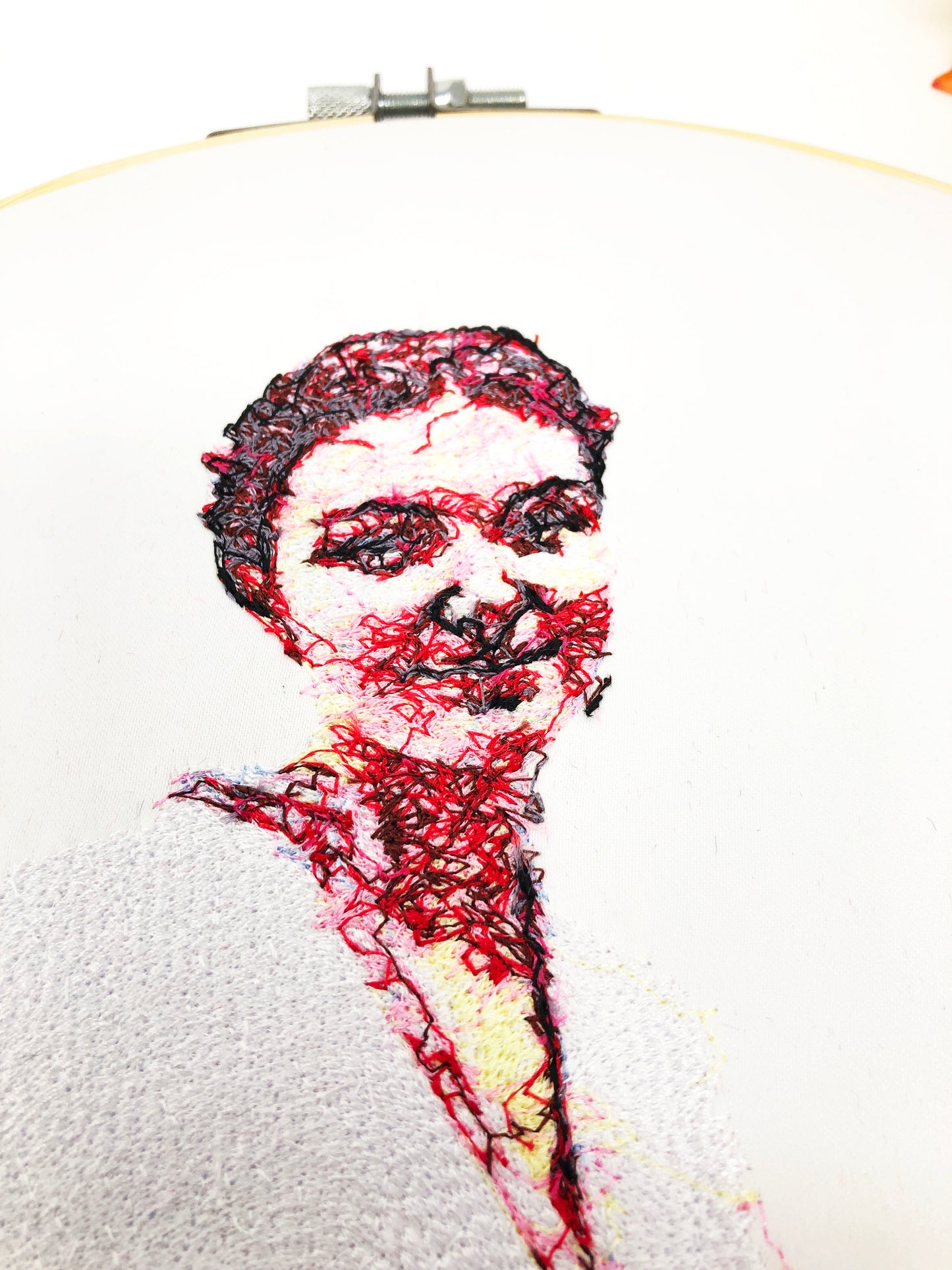 Embroidery of a Photo in Colour