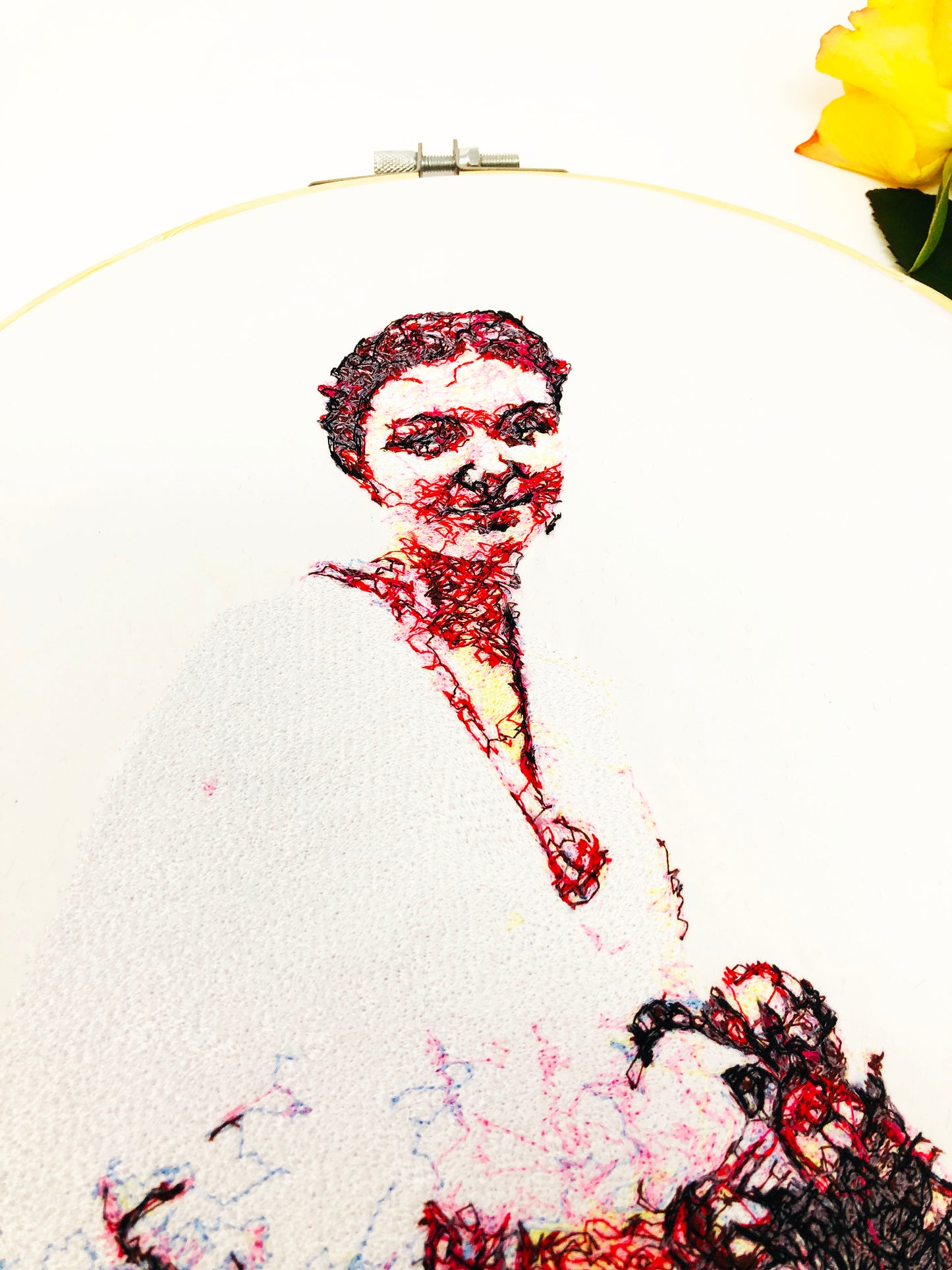 Embroidery of a Photo in Colour