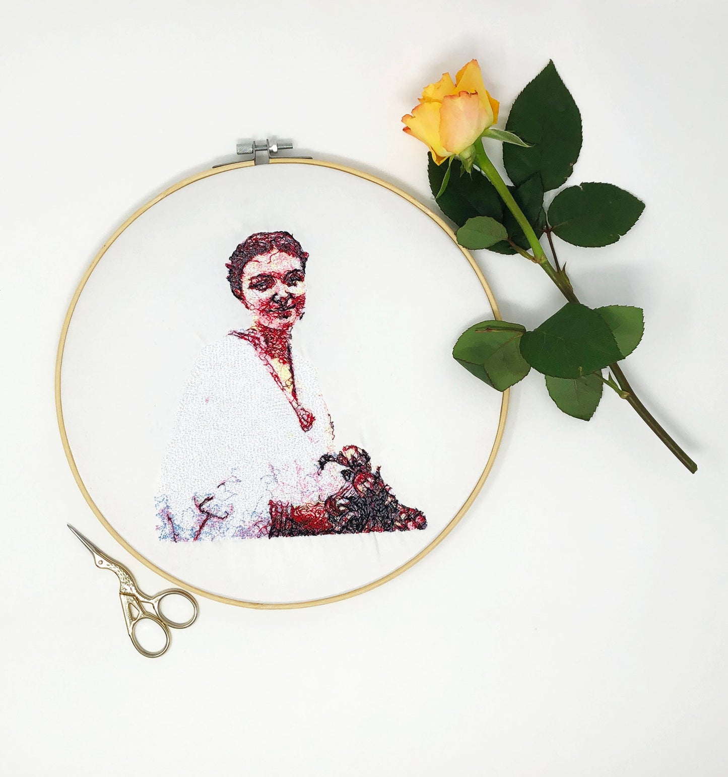Embroidery of a Photo in Colour