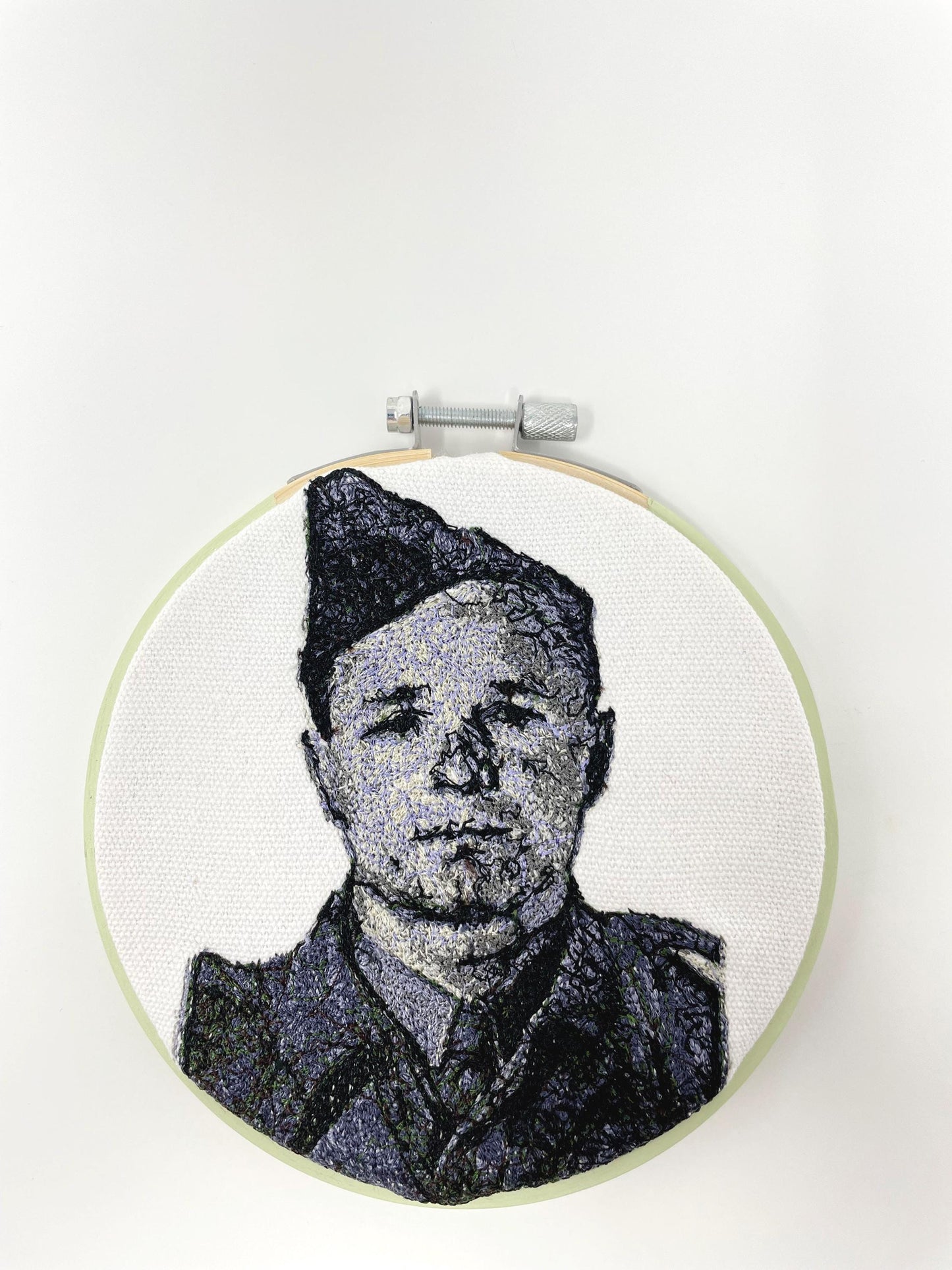 Embroidered Photograph in Hoop