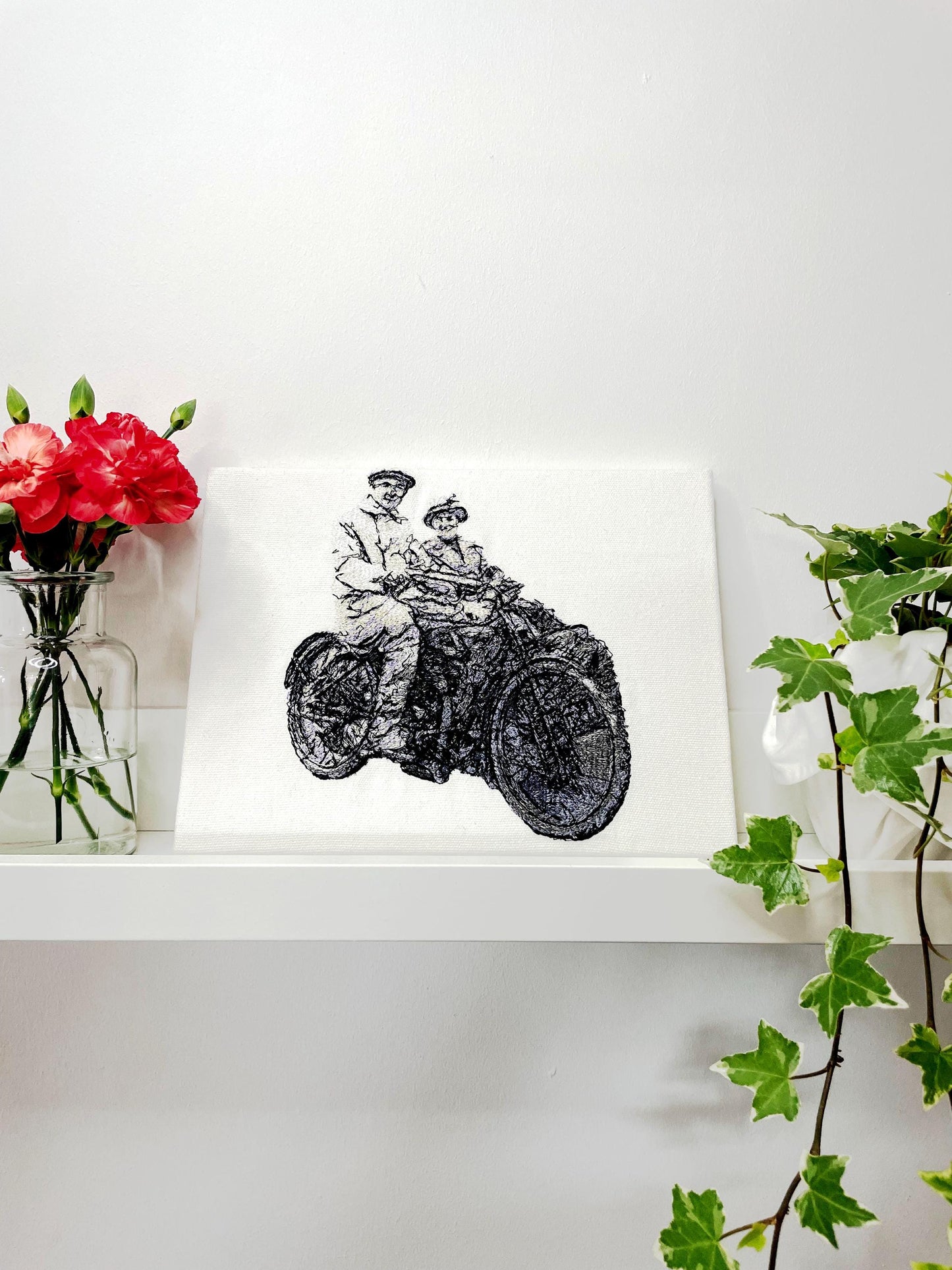 Embroidered Photograph on Canvas