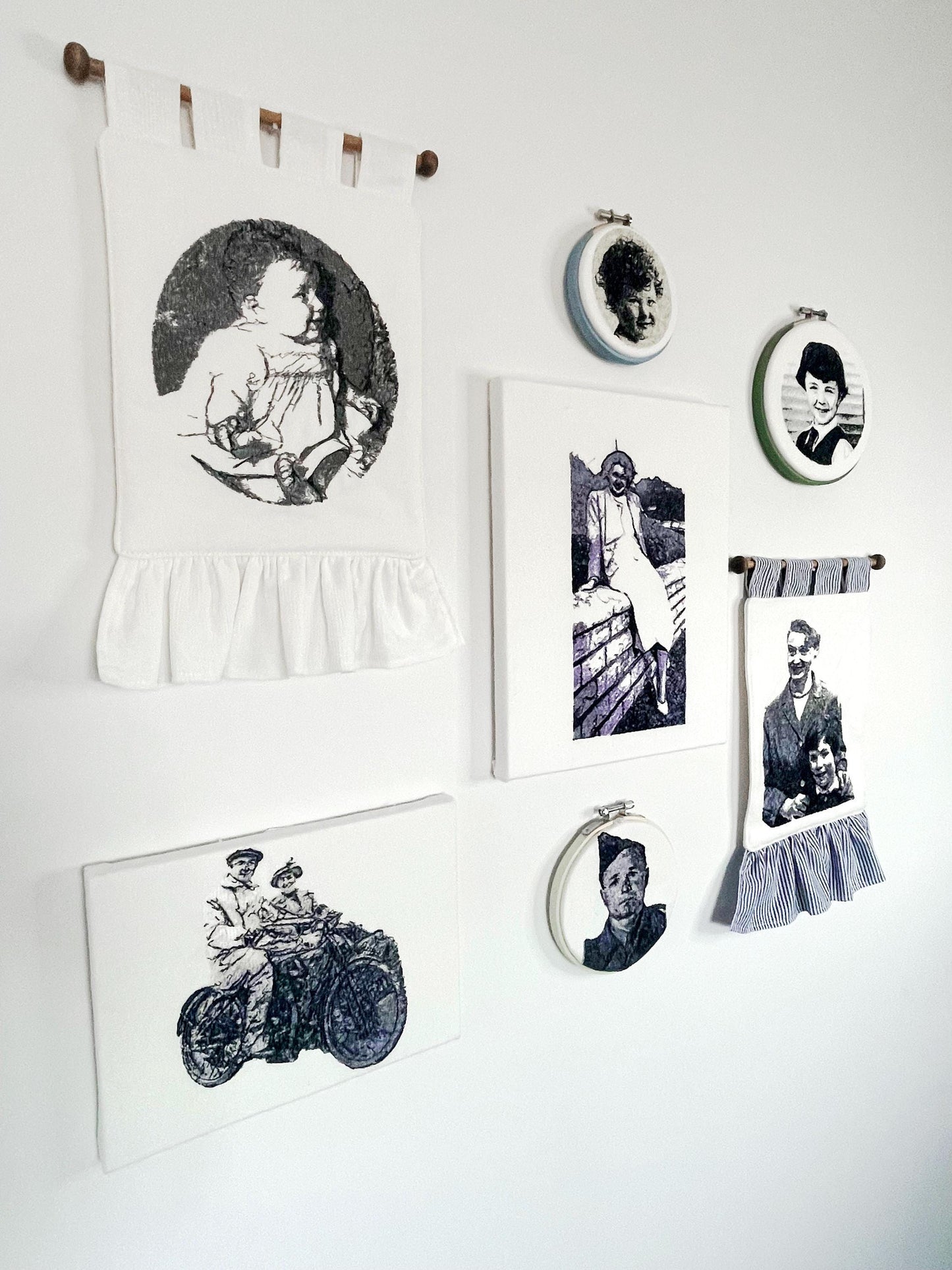 Cotton Canvas Photo Embroidery