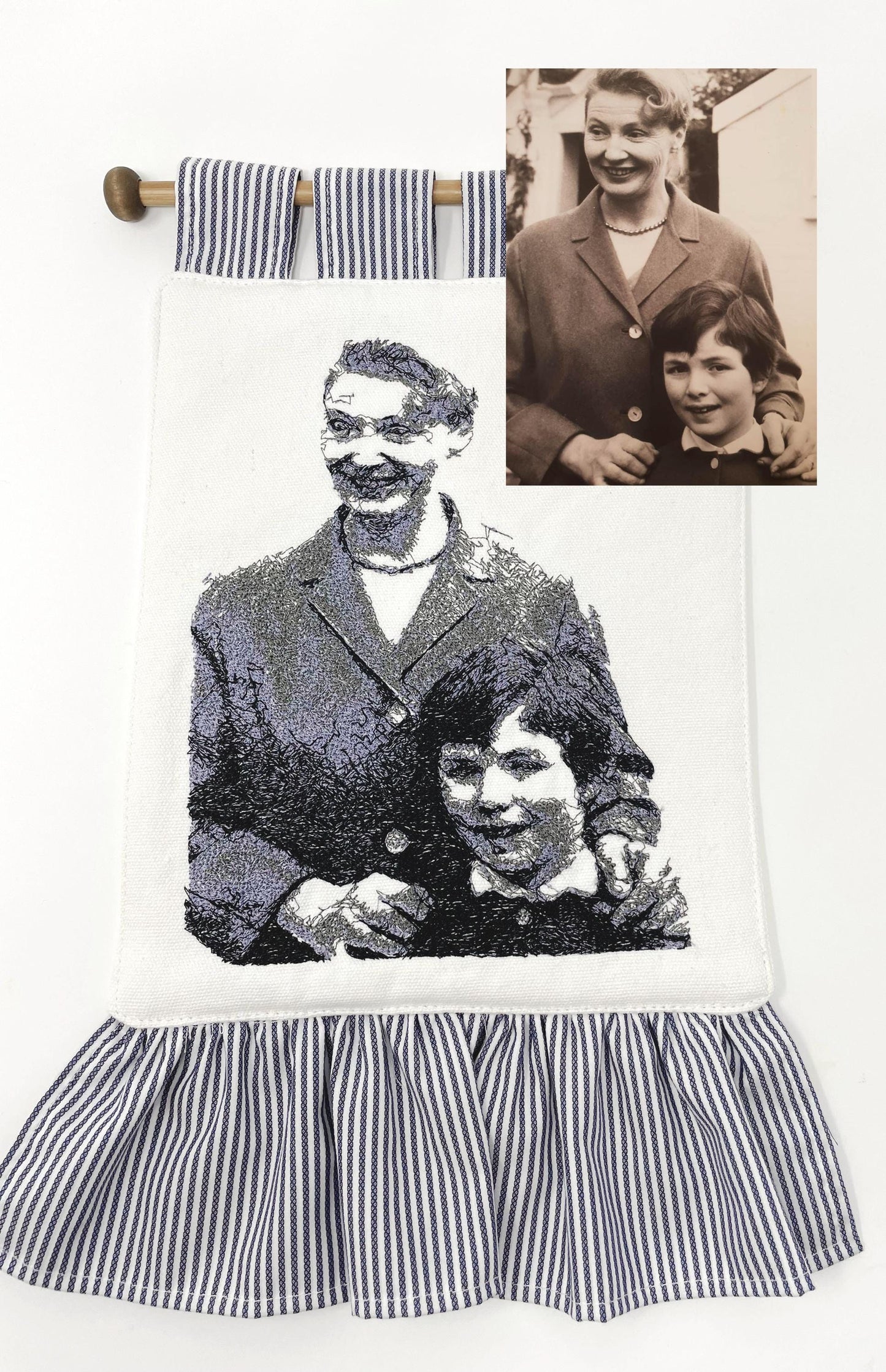 Photo Embroidery Wall Hanging