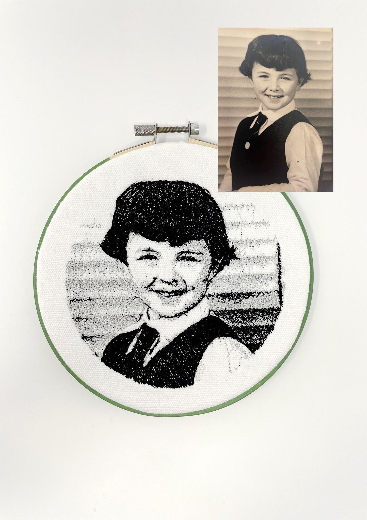 Hoop with Photo Embroidery