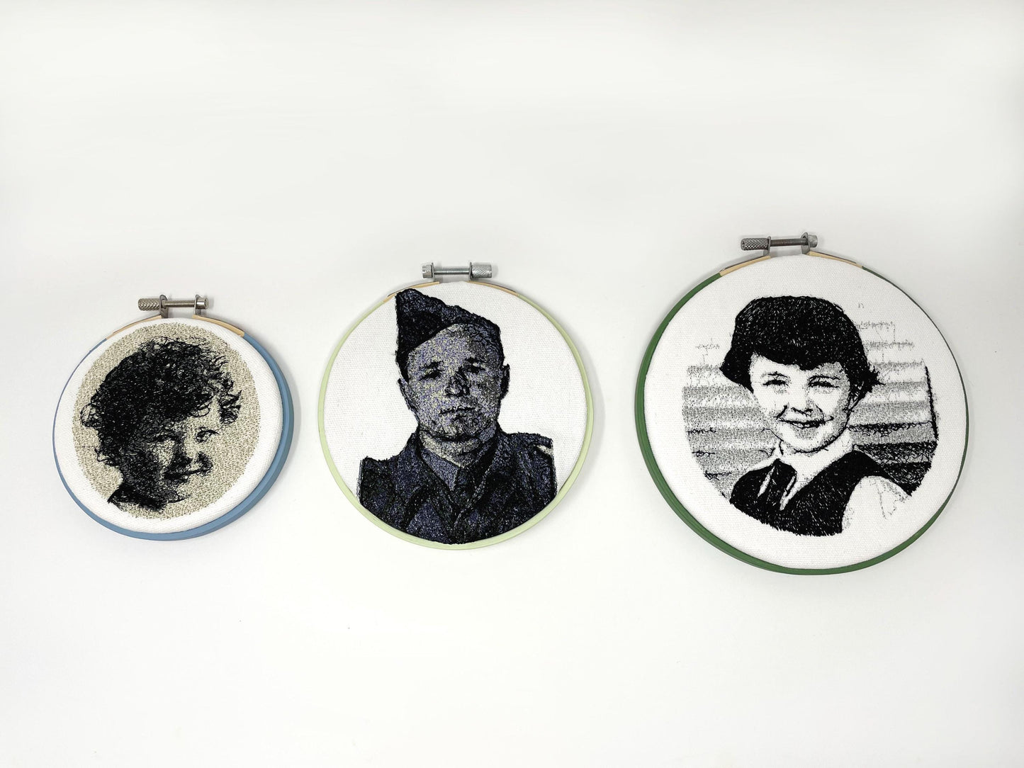 Embroidered Photograph in Hoop