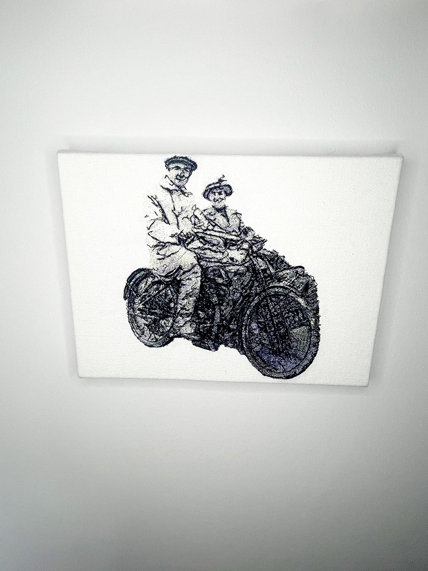 Embroidered Photograph on Canvas