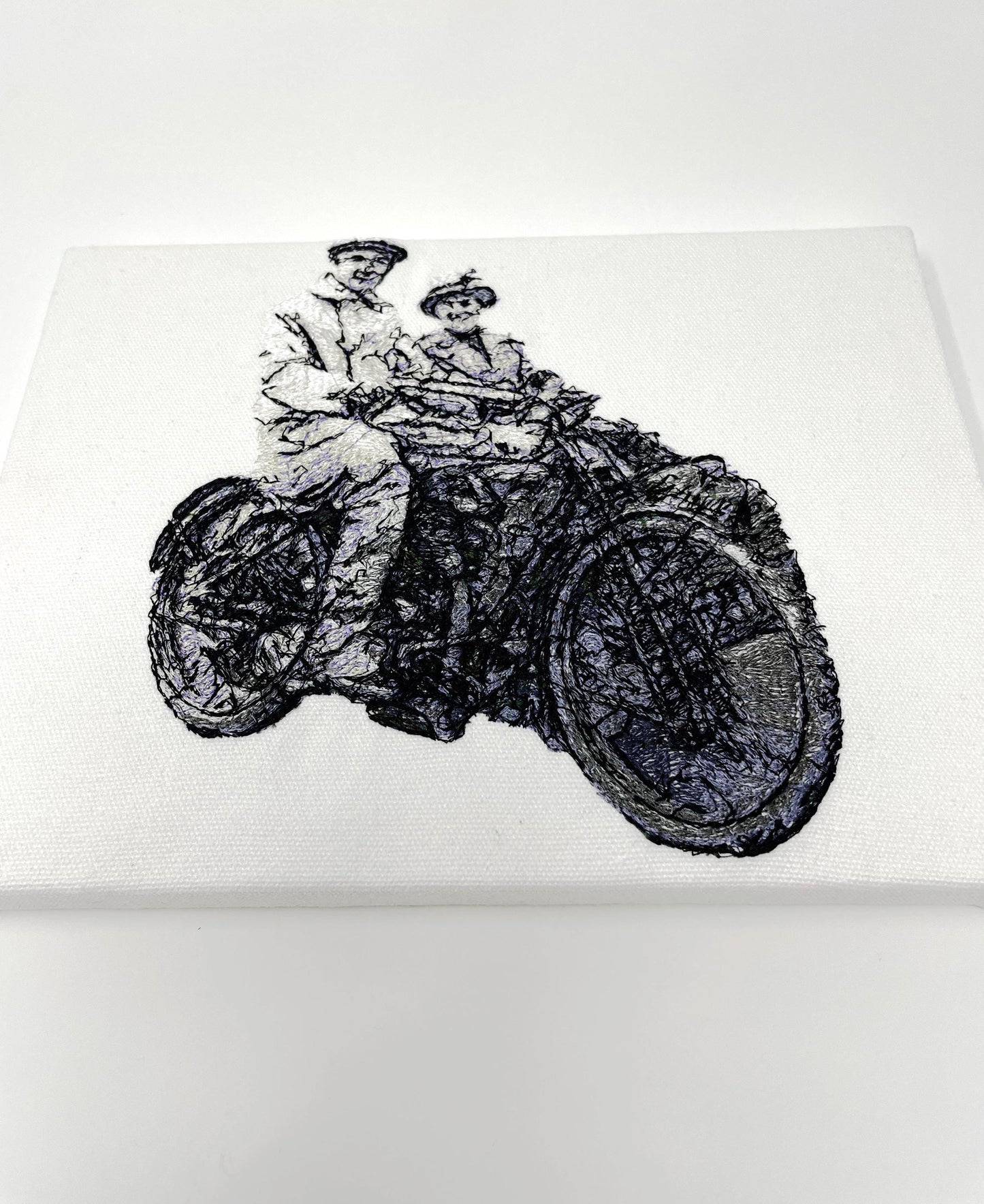 Embroidered Photograph on Canvas