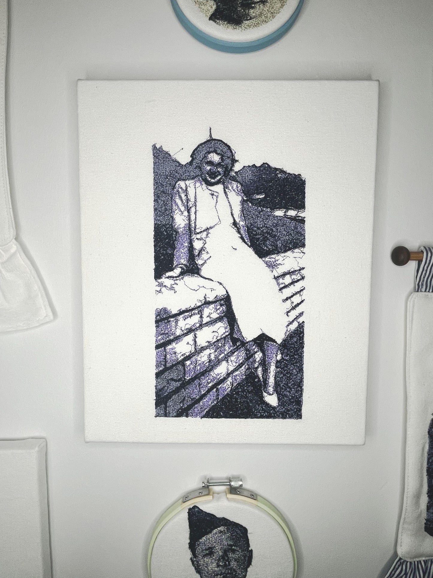 Cotton Canvas Photo Embroidery