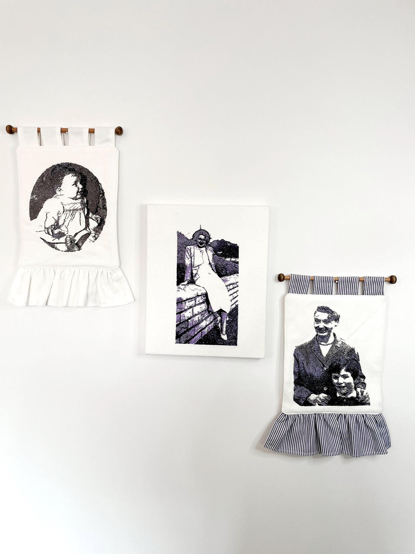 Photo Embroidery Wall Hanging
